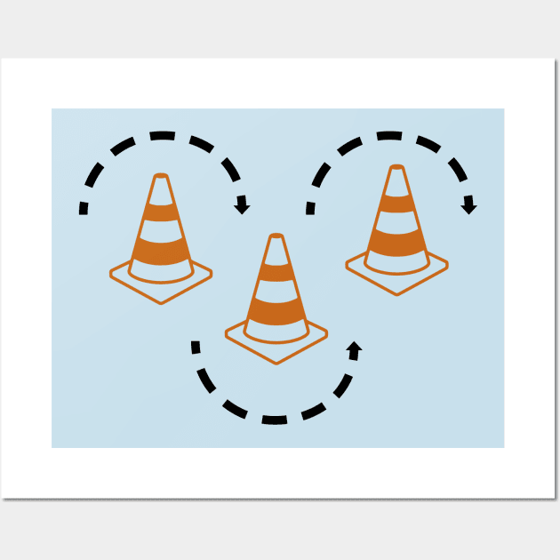 Rally dog cones Wall Art by chapter2